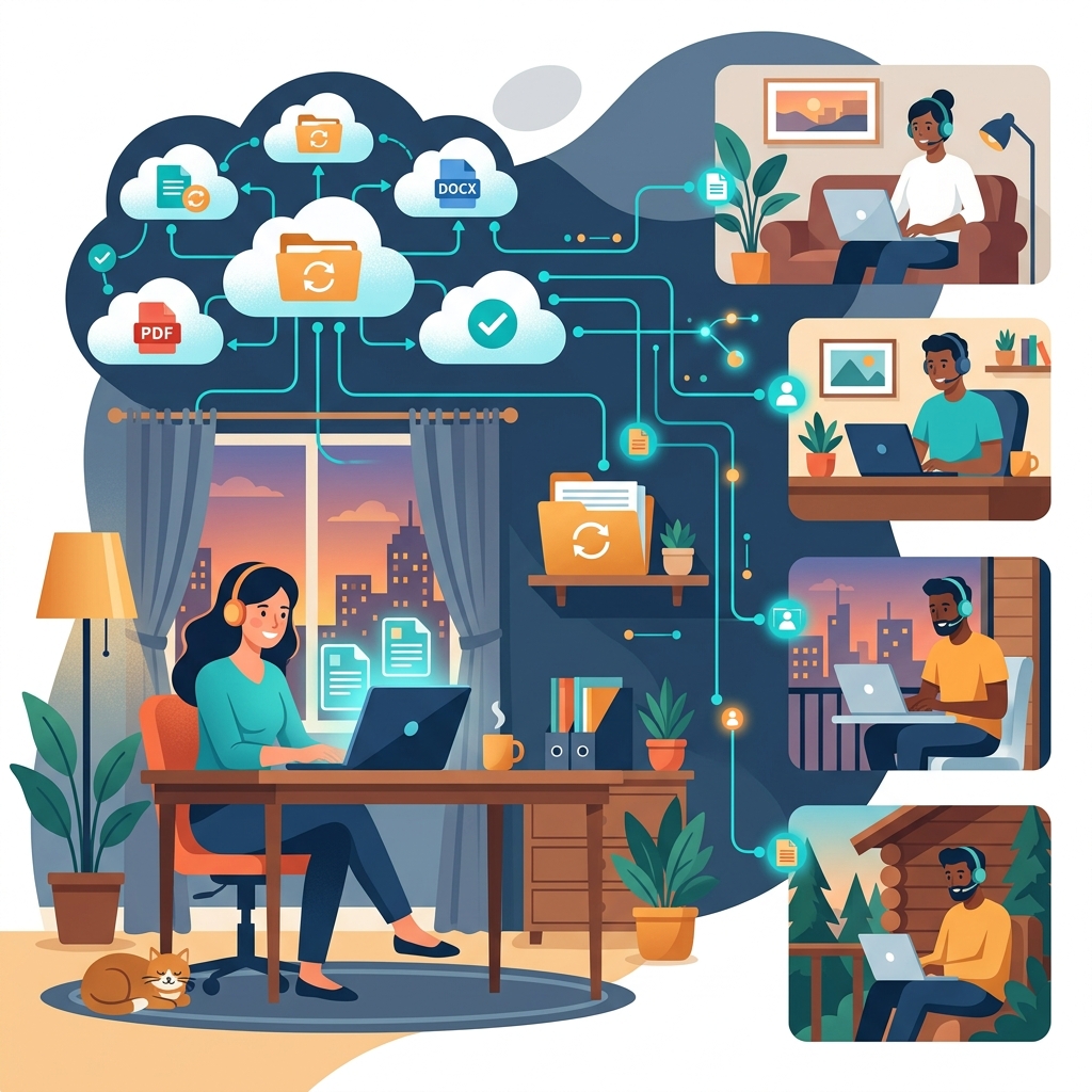 Trabalho remoto e gestão documental: como manter a produtividade fora do escritório